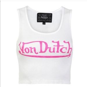 DO NOT BUY - ISO!! white and pink von Dutch tank